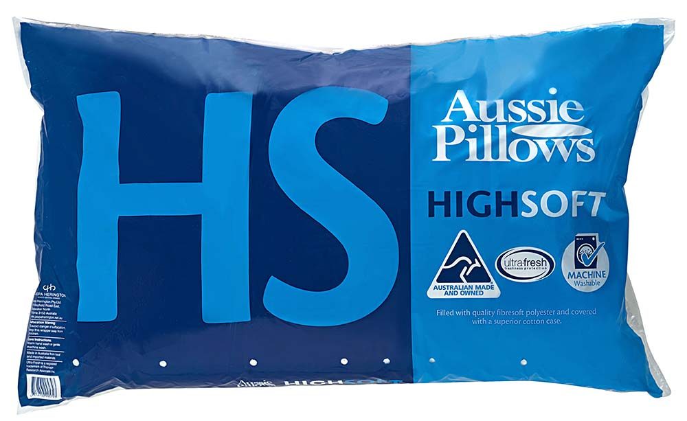 Aussie Pillows High Soft Pillow.