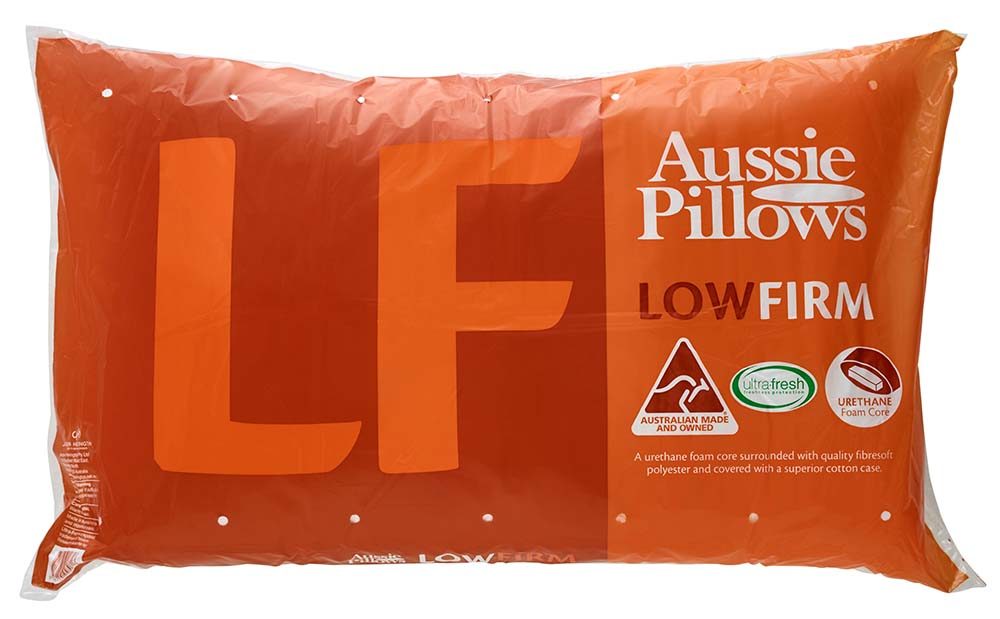 Aussie Pillows Low Firm Pillow.