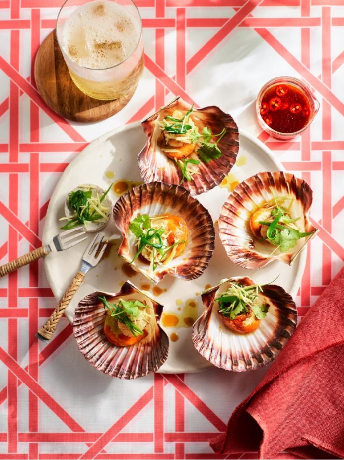 Barbecued Scallop & Whole Fish Recipes + Cheese Platter Inspiration
