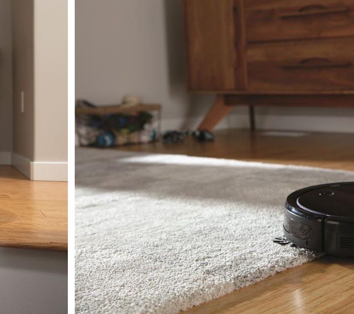 The Bissell CleanView Connect Robotic Vacuum in action.