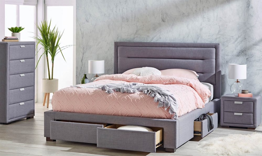 Caren 4-Drawer Bed for bedroom organisation