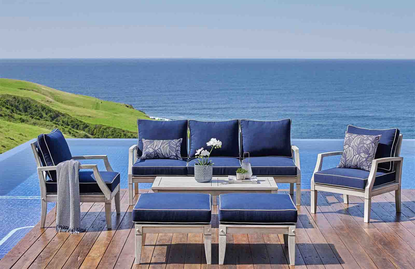 4 Outdoor Furniture Trends Aluminium, Cement, Wicker & Timber Harvey Norman