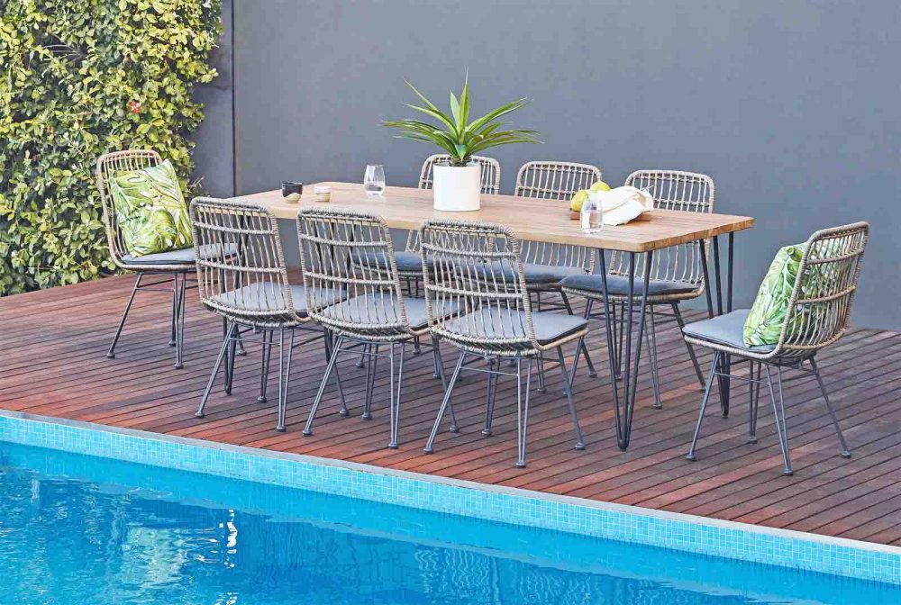 'Charlotte' 9-Piece Outdoor Dining Package