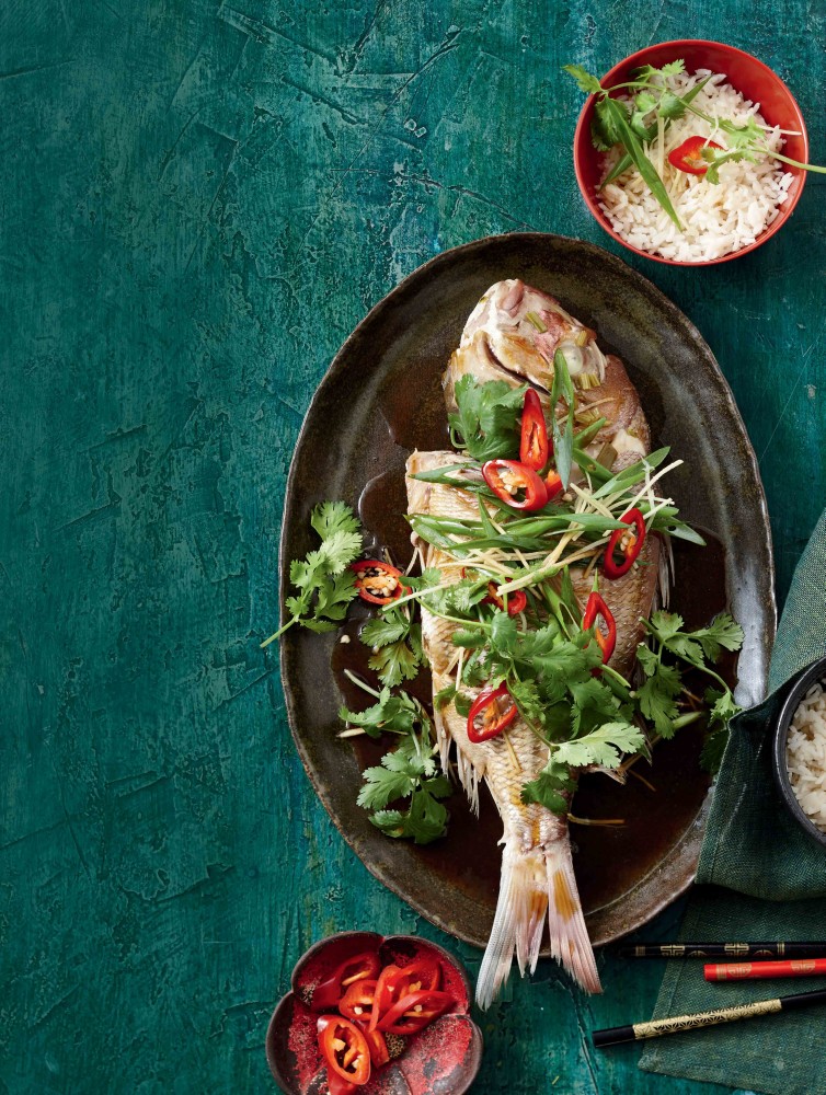 Chilli Soy Roasted Snapper with Lime Chilli soy roasted snapper with lime