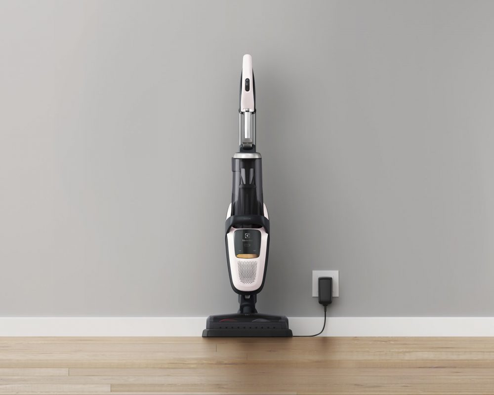 The Electrolux Pure F9 Vacuum can be stored upright with or without charger.