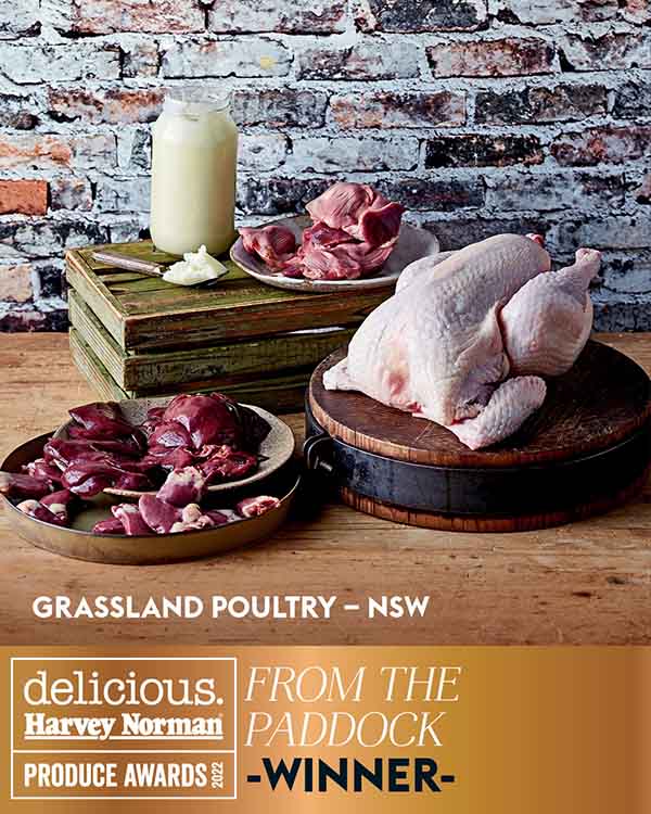 Продукция Grassland Poultry — победители трофея From the Paddock на церемонии вручения наград Produce Awards 2022.