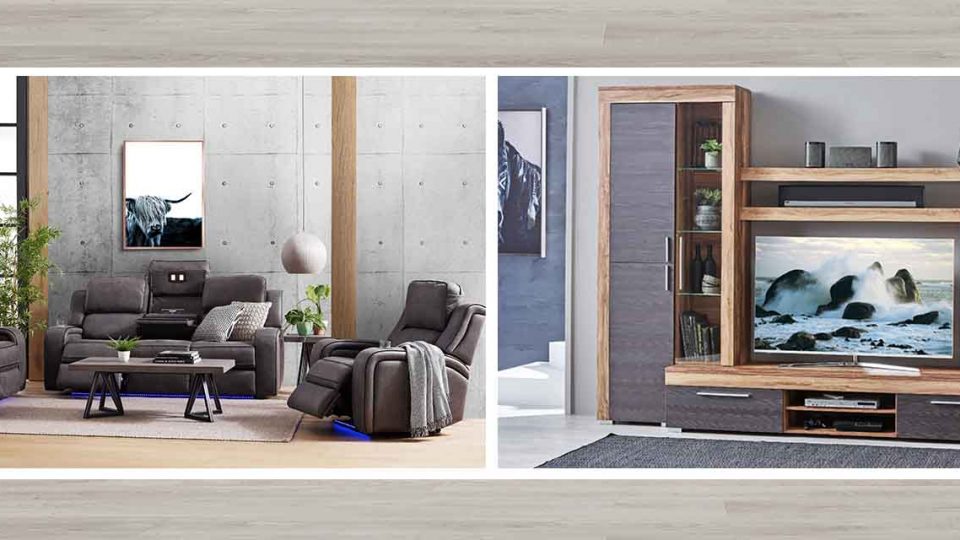 A Home Theatre Lounge and Home Entertainment Unit.