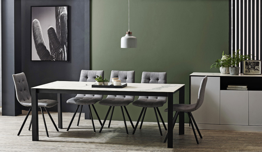 5 Trending Concrete And Stone Dining, What Color Chairs Go With Gray Dining Table