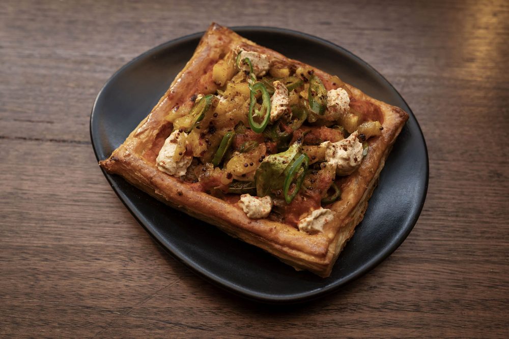 Pine and Swine creation on a plate.