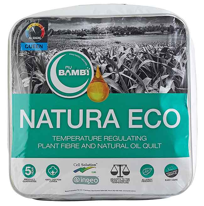 Natura Clima Ingeo Quilt packaging.