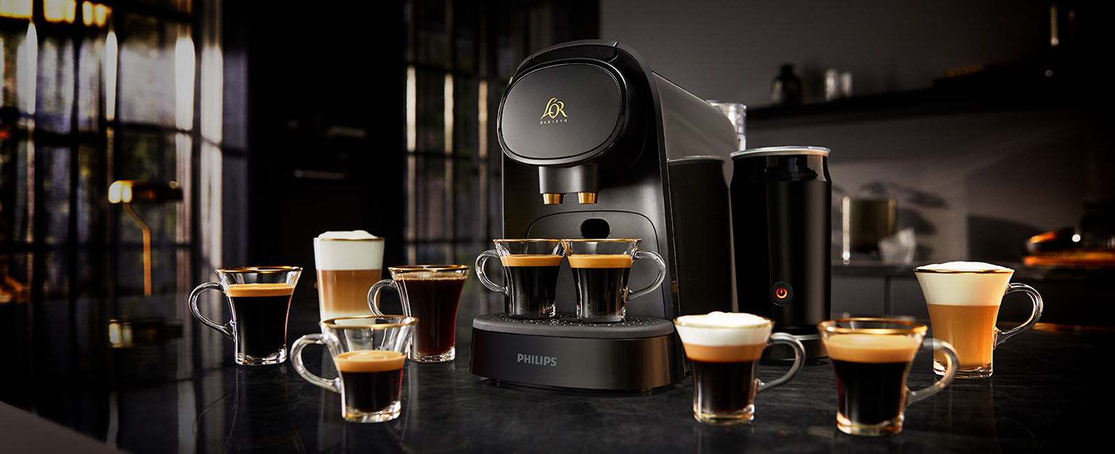 L'OR Barista System Coffee and Espresso Machine Combo by Philips