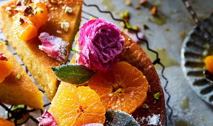 Pistachio-Cake-with-Rose-Syrup-Recipe