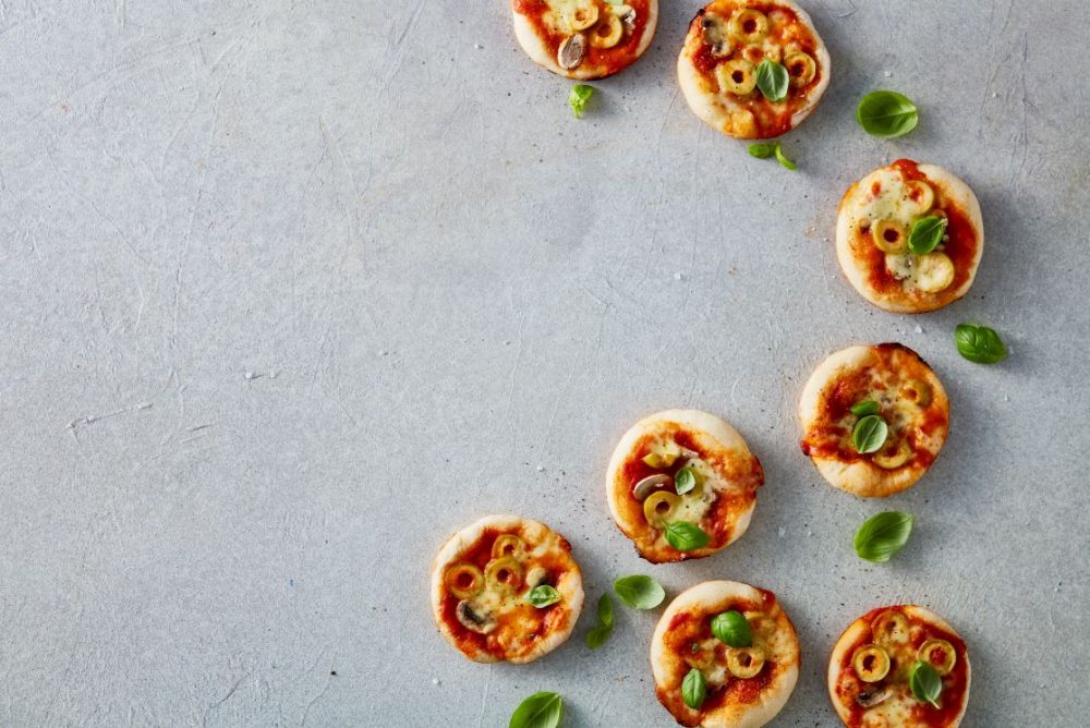 Mini Pizzas that had been created in the Sunbeam Pie Maker.