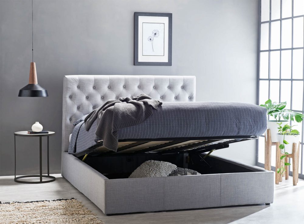 Remi Gas-Lift Bed for bedroom storage