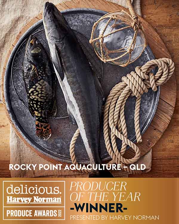 Продукция Rocky Point Aquaculture - лучший производитель года на церемонии вручения наград Produce Awards 2022.