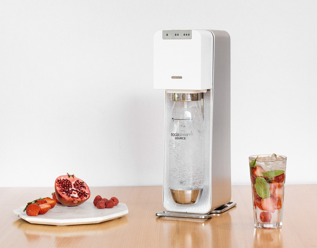 Making bubbles with the SodaStream Power Sparkling Water Maker Harvey