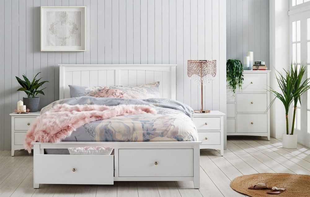 Bedroom organisation solution: Tiffany 2-Drawer Bed