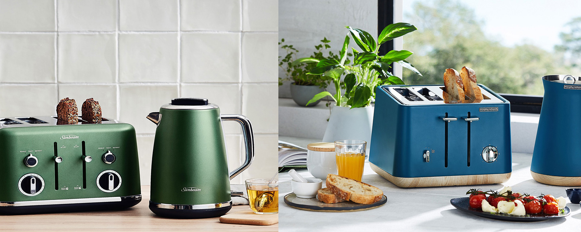 stylish kettles and toasters