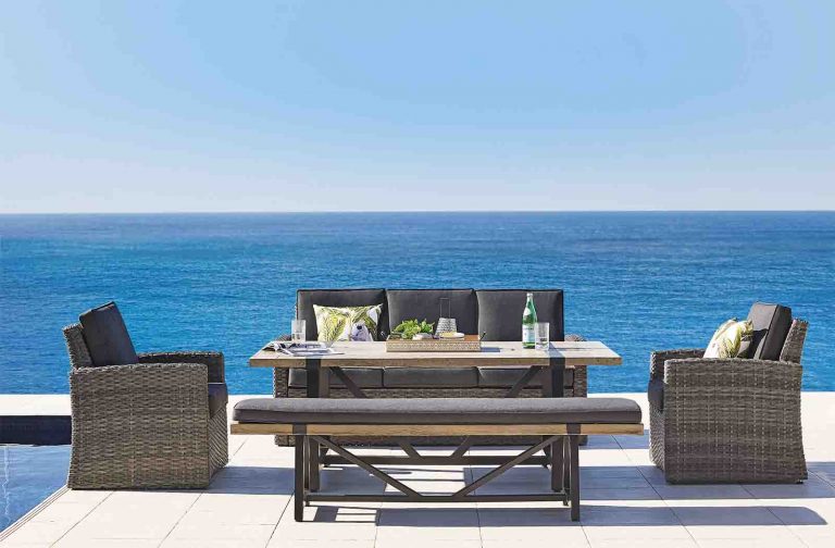 4 Outdoor Furniture Trends Aluminium, Cement, Wicker & Timber Harvey