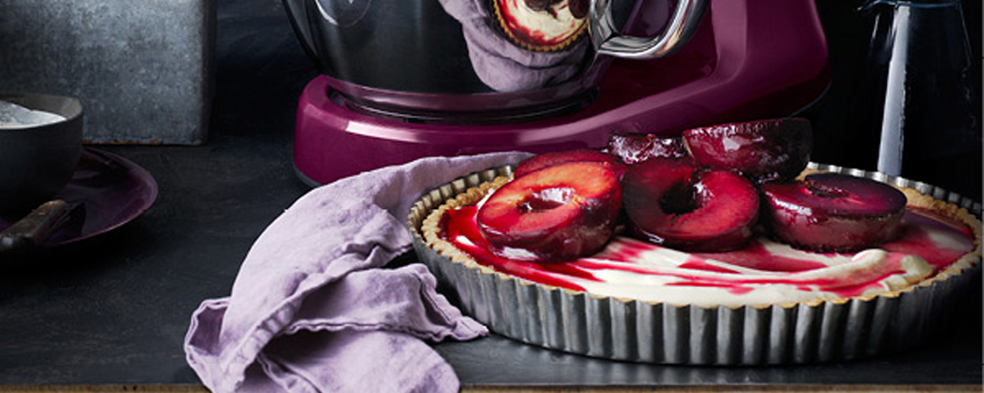 Blood Plum & Mascarpone Tart Harvey Norman
