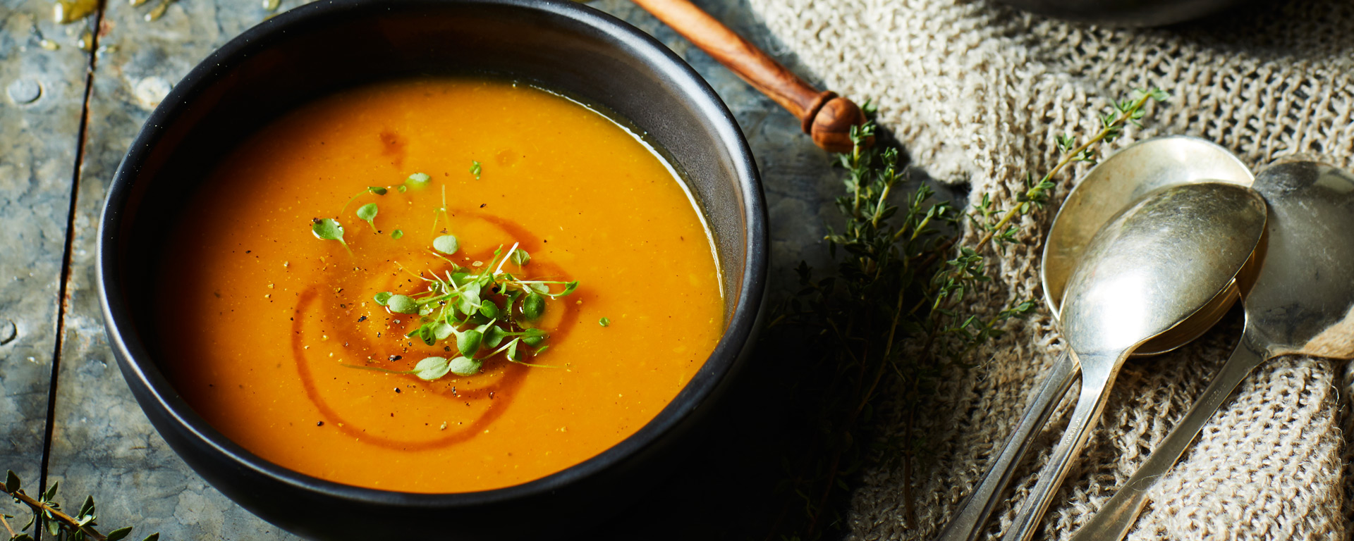Roasted Carrot, Pumpkin, Ginger & Honey Soup Harvey Norman