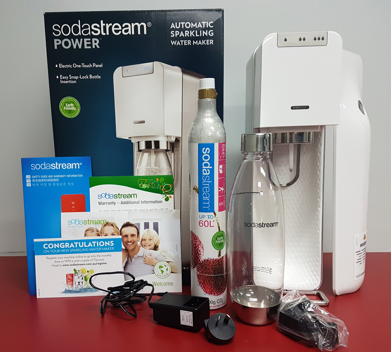 Making bubbles with the SodaStream Power Sparkling Water Maker Harvey