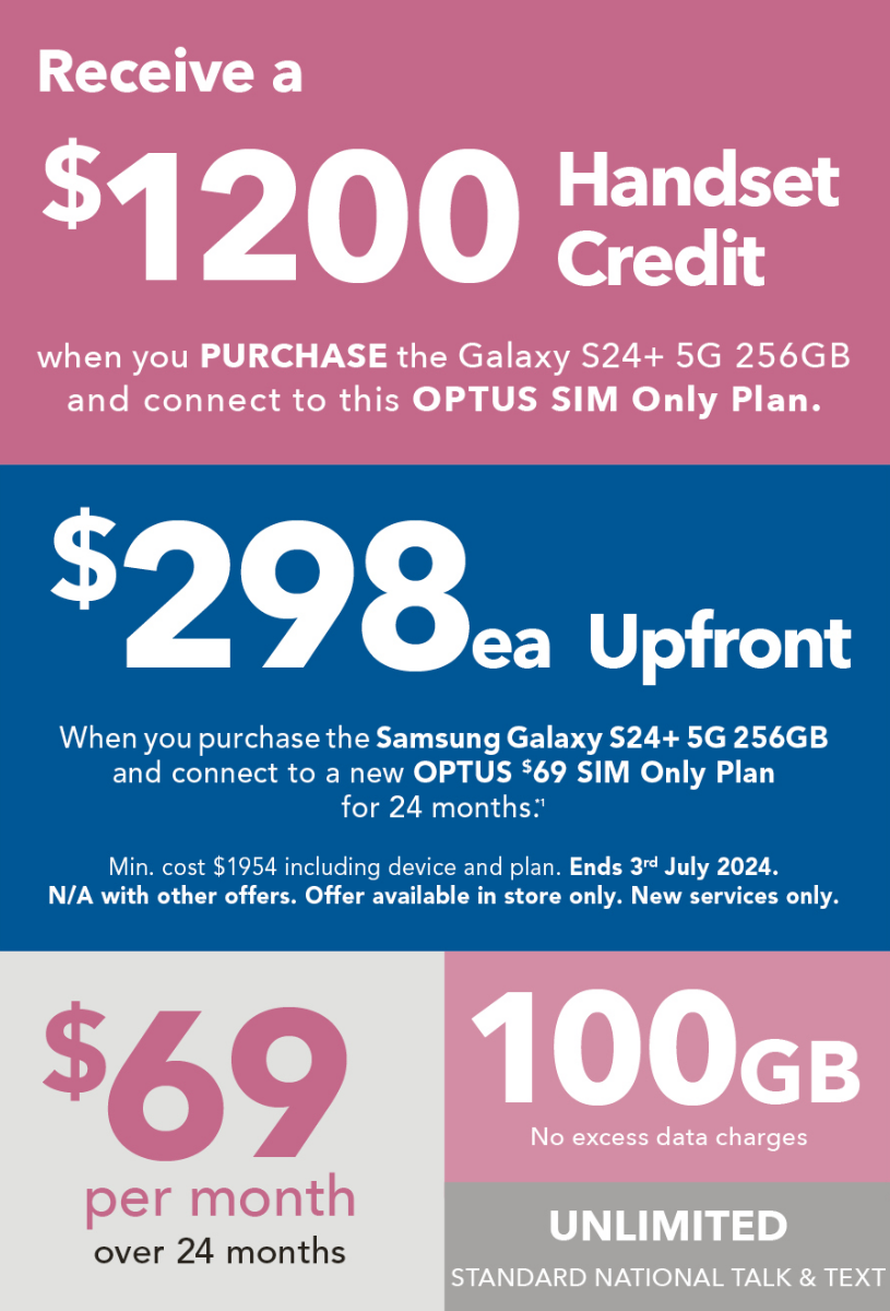 Samsung Galaxy S24+ Harvey Norman