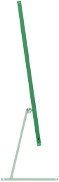 Green iMac facing to the right