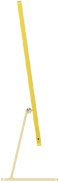 Yellow iMac facing to the right
