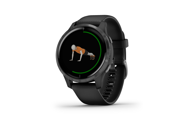 Garmin Venu Smart Watch Slate with Black Band Harvey Norman