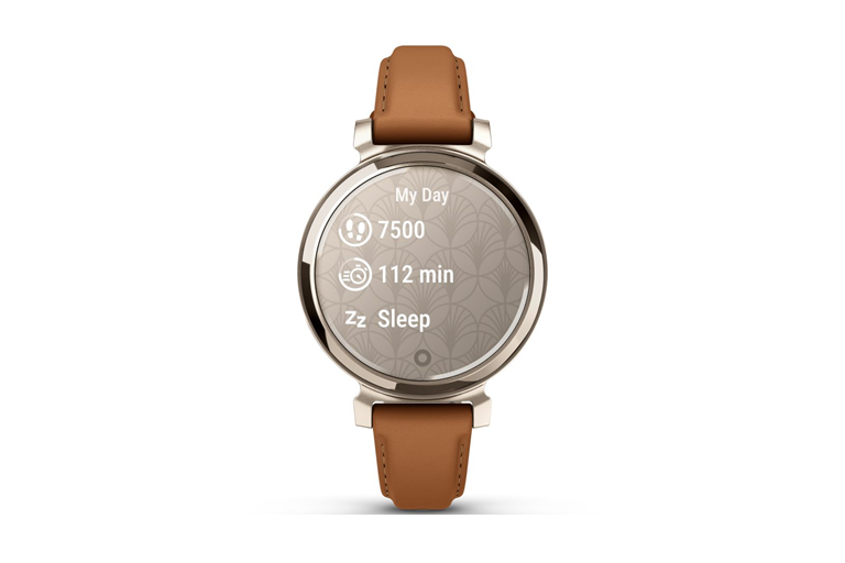 Garmin Classic Lily 2 Leather SmartWatch Gold/Tan Harvey Norman
