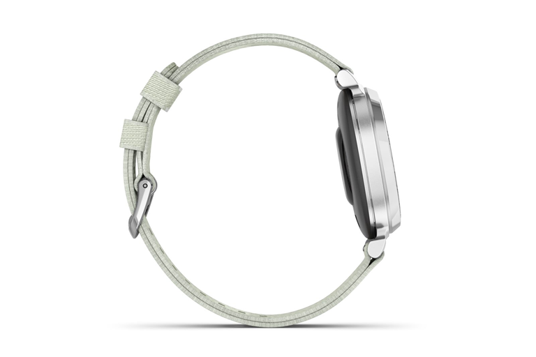 Garmin Lily 2 Fabric SmartWatch - Silver/Sage Grey | Domayne