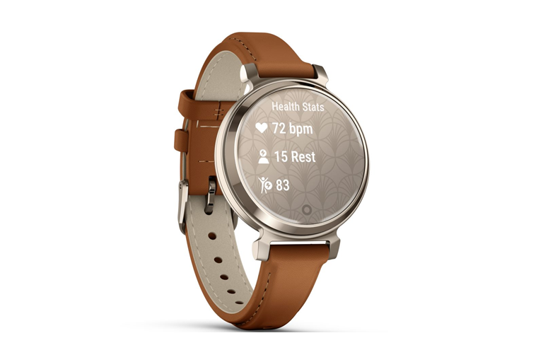Garmin Classic Lily 2 Leather SmartWatch Gold/Tan Harvey Norman
