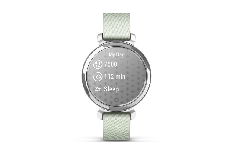 Garmin Lily 2 Fabric SmartWatch - Silver/Sage Grey | Domayne