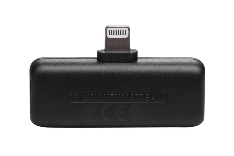 JBL Quantum Stream Wireless Lightning Microphone Black Harvey Norman
