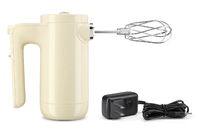 KitchenAid Cordless Hand Mixer Almond Cream Harvey Norman