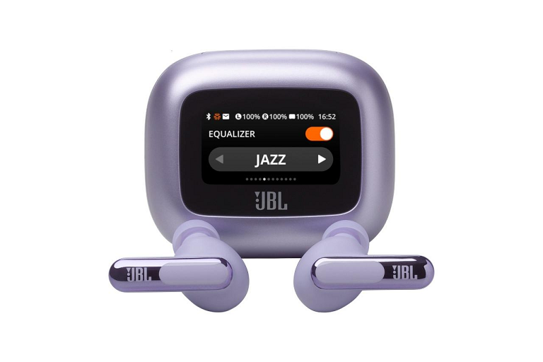 JBL Live Beam 3 True Wireless ANC Earbuds with Screen - Purple