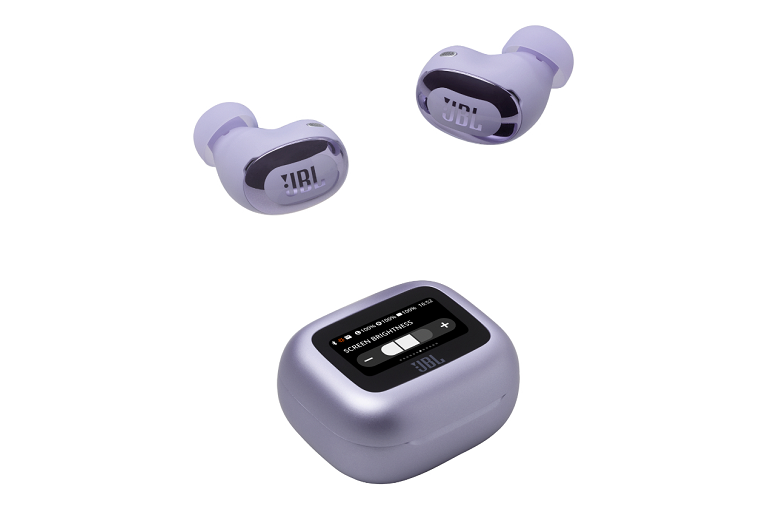 JBL Live Buds 3 True Wireless ANC Earbuds with Screen - Purple