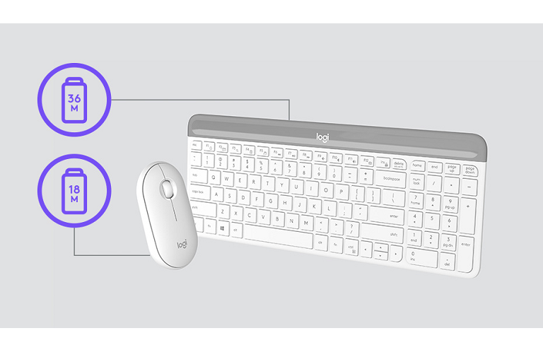 Logitech MK470 Slim Wireless Keyboard & Mouse Combo Harvey Norman