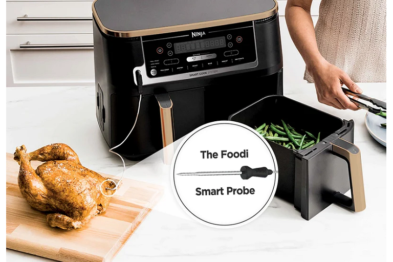 Buy the Ninja Foodi Af450 Max XXXL Smart Dual Zone 9.5L Air Fryer