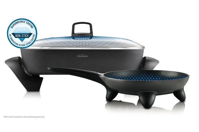 Sunbeam DiamondForce Brekky & Banquet Frypan & Skillet Set Harvey Norman
