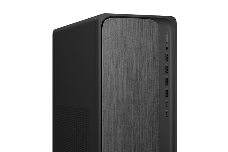 HP OmniDesk Ryzen 3-8300G/16GB/512GB SSD Desktop - Grey Wood | Joyce Mayne