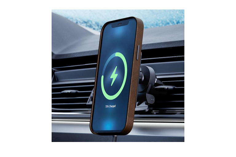 Journey MagSafe 15W Wireless Car Charger Black Harvey Norman