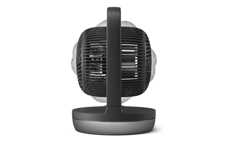  Ample airflow stream for whole-room air circulation 