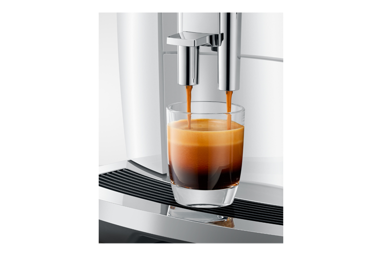 Jura E8 Coffee Automatic Machine Piano White Harvey Norman