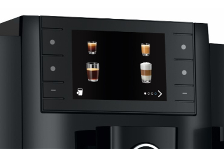 Jura E8 Automatic Coffee Machine Piano Black Harvey Norman