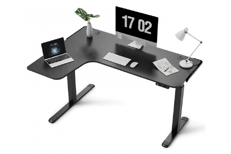 Eureka L Shaped Electric Standing Desk Left Harvey Norman