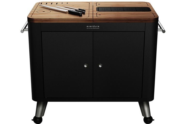 Everdure By Heston Blumenthal Mobile Preparation Kitchen - Black | Harvey Norman