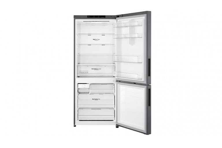 LG 420L Bottom Mount Fridge with Door Cooling Dark Graphite Harvey