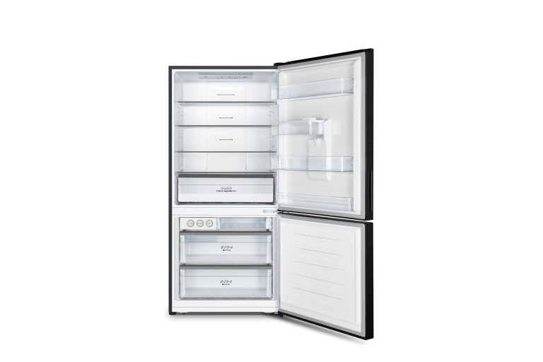 Hisense 482L PureFlat Bottom Mount Fridge with Water Dispenser Black